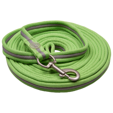 Imperial Riding Soft Nylon Lunging Line #colour_neon-green