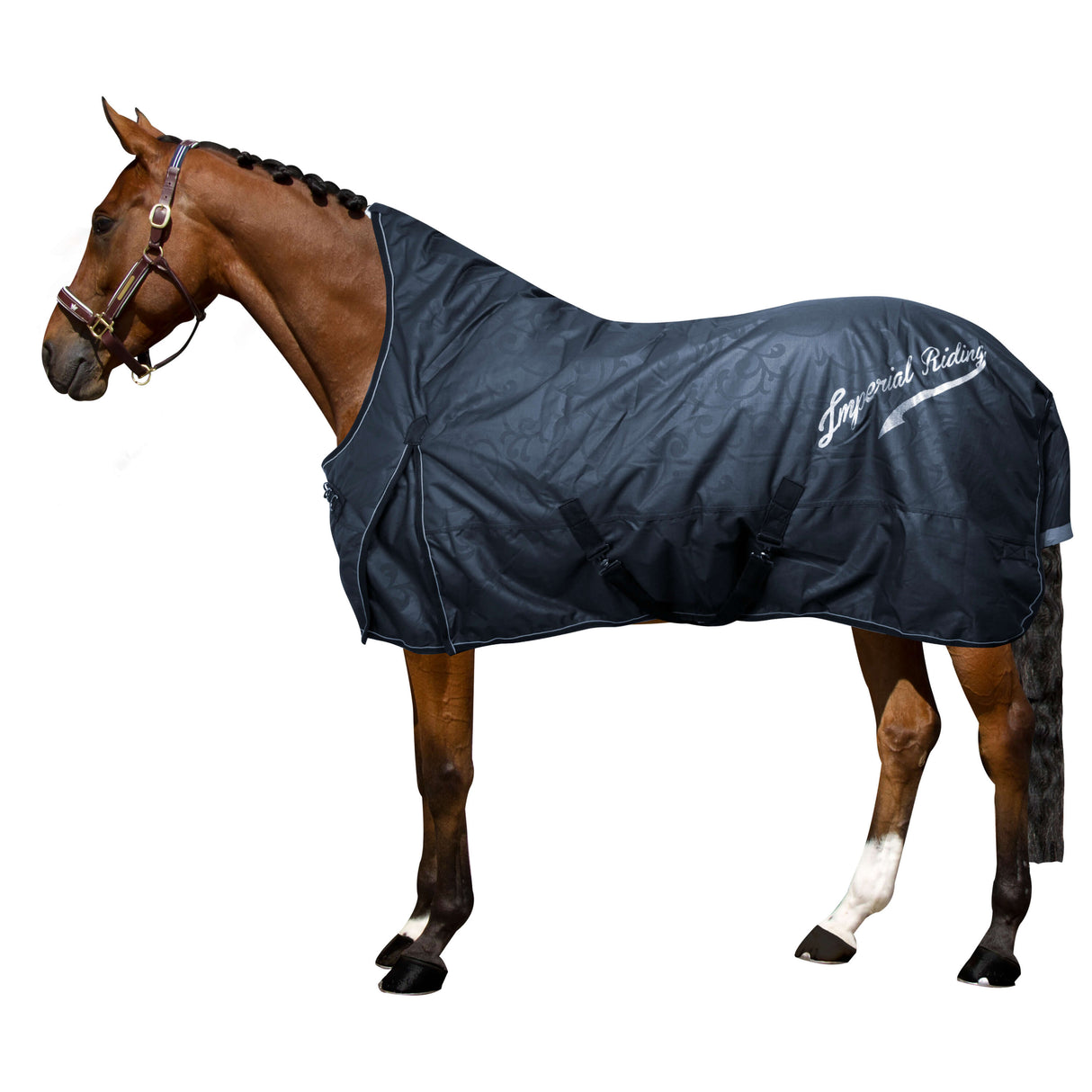 Imperial Riding Super-Dry 0g Turnout Rug #colour_navy
