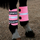 Shires EQUI-FLECTOR High Visibility Fleece Line Wraps #colour_pink