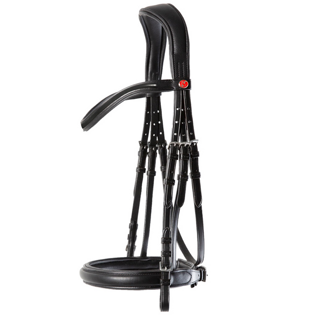 Kieffer Ultrasoft Sue Snaffle Bridle #colour_black