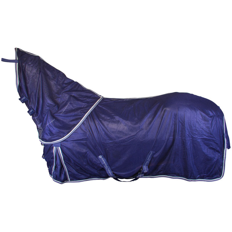 Imperial Riding Basic Fly Blanket With Removable Neck Piece #colour_navy